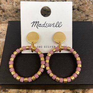Madewell Pink & Gold Earrings